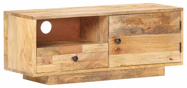 Tömör mangófa TV-szekrény 90 x 30 x 35 cm