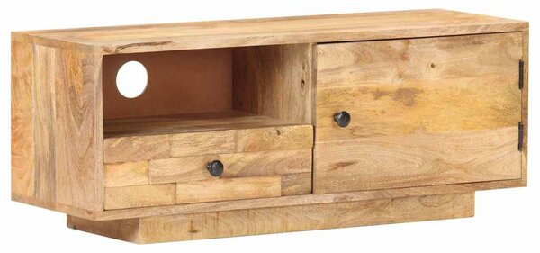 Tömör mangófa TV-szekrény 90 x 30 x 35 cm