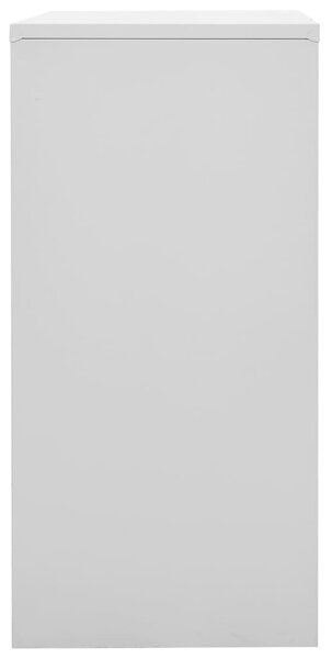 2 db világosszürke-kék acél zárható szekrény 90 x 45 x 92,5 cm