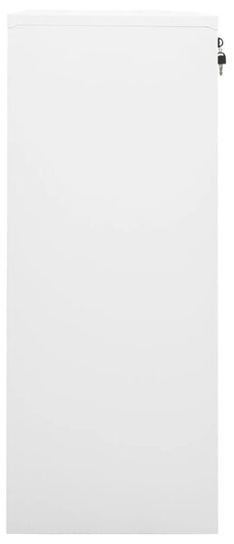 Fehér acél irodai szekrény 90 x 40 x 102 cm