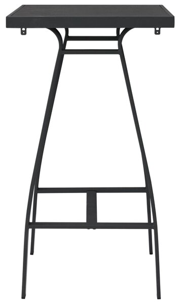 VidaXL fekete edzett üveg kerti bárasztal 60 x 60 x 110 cm
