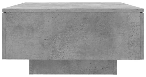 Betonszürke szerelt fa dohányzóasztal 90 x 60 x 31 cm