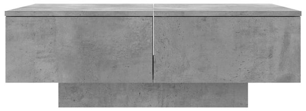 Betonszürke szerelt fa dohányzóasztal 90 x 60 x 31 cm