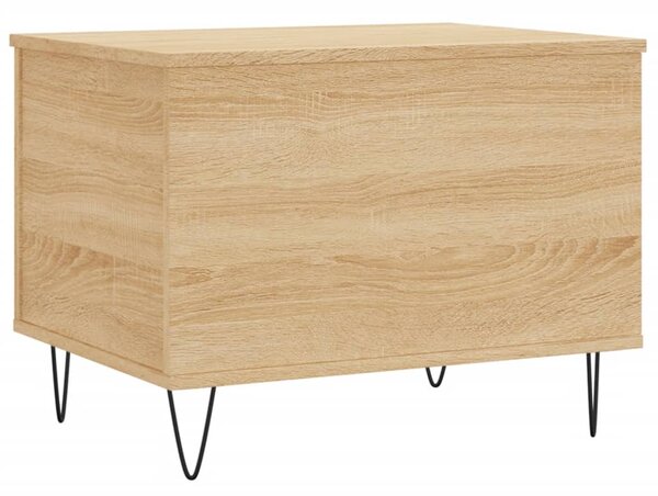 Sonoma tölgy színű szerelt fa dohányzóasztal 60x44,5x45 cm