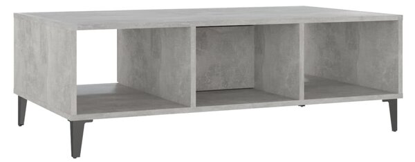 Betonszürke szerelt fa dohányzóasztal 103,5 x 60 x 35 cm
