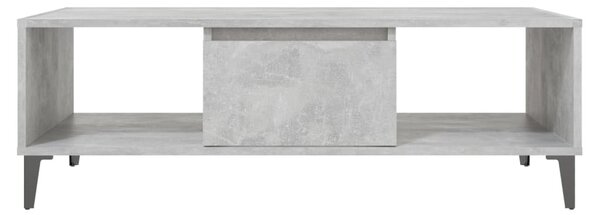 Betonszürke szerelt fa dohányzóasztal 103,5 x 60 x 35 cm