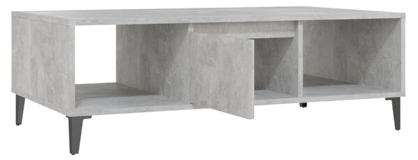Betonszürke szerelt fa dohányzóasztal 103,5 x 60 x 35 cm