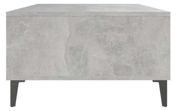 Betonszürke szerelt fa dohányzóasztal 103,5 x 60 x 35 cm