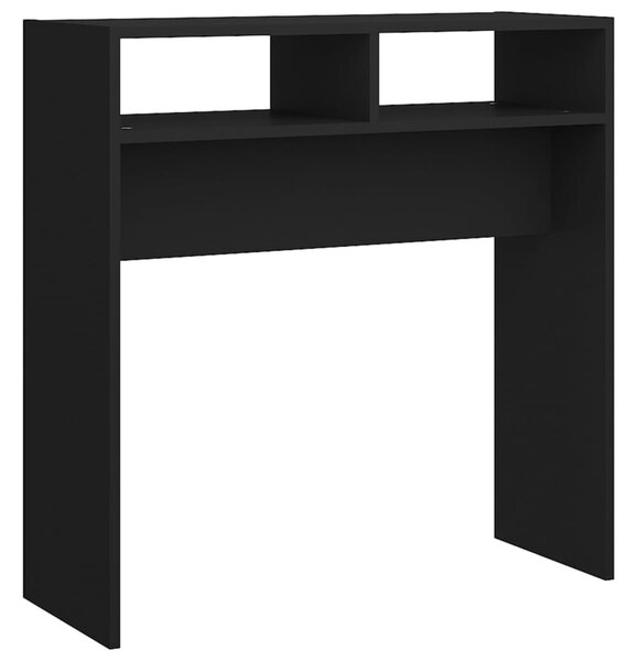 Fekete szerelt fa tálalóasztal 78 x 30 x 80 cm