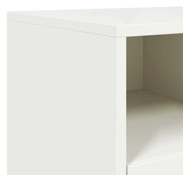 Fehér acél TV-szekrény 100,5x39x60,5 cm
