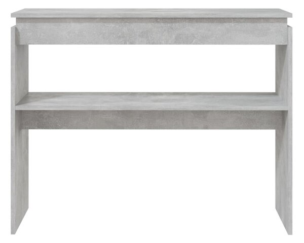 Betonszürke szerelt fa tálalóasztal 102 x 30 x 80 cm