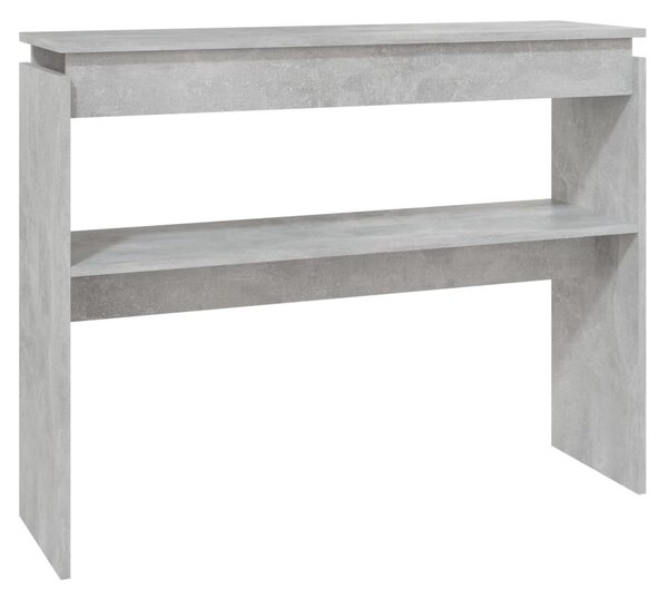 Betonszürke szerelt fa tálalóasztal 102 x 30 x 80 cm