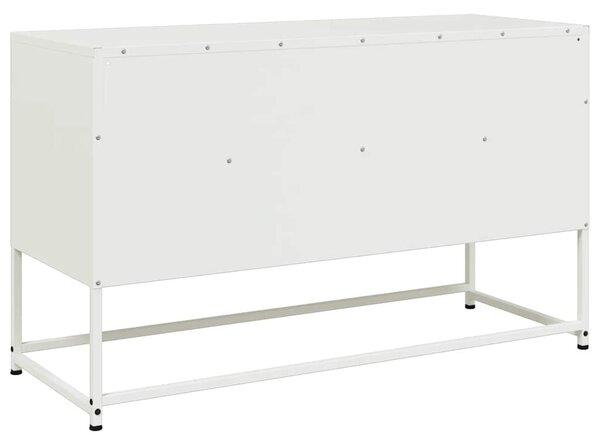 Fehér acél TV-szekrény 100,5x39x60,5 cm