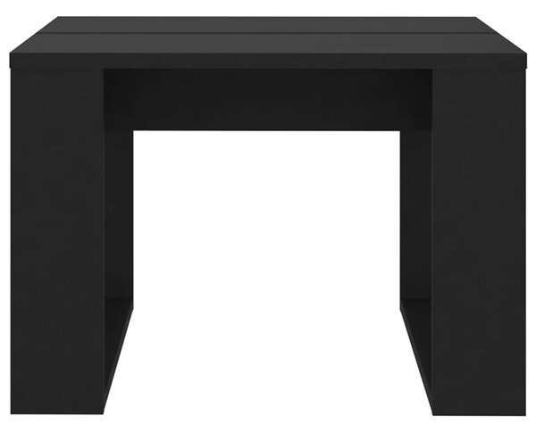 Fekete szerelt fa kisasztal 50 x 50 x 35 cm