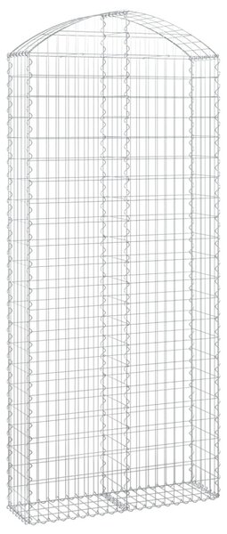 Íves horganyzott vas gabion kosár 100x30x220/240 cm