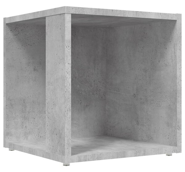 Betonszürke szerelt fa kisasztal 33 x 33 x 34,5 cm