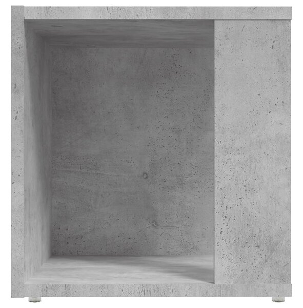 Betonszürke szerelt fa kisasztal 33 x 33 x 34,5 cm