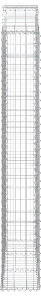 Íves horganyzott vas gabion kosár 150x30x200/220 cm