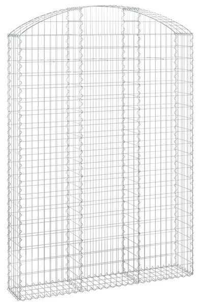 Íves horganyzott vas gabion kosár 150x30x200/220 cm