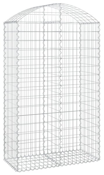 Íves horganyzott vas gabion kosár 100x50x160/180 cm