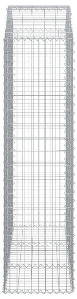 Íves horganyzott vas gabion kosár 150x50x180/200 cm