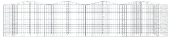 Íves horganyzott vas gabion magaságyás 400 x 100 x 100 cm