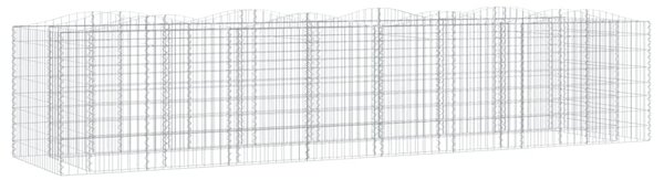 Íves horganyzott vas gabion magaságyás 400 x 100 x 100 cm