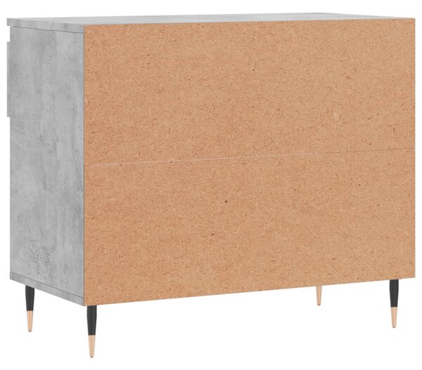 Betonszürke szerelt fa cipőszekrény 70x36x60 cm