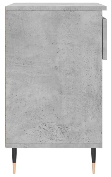 Betonszürke szerelt fa cipőszekrény 70x36x60 cm