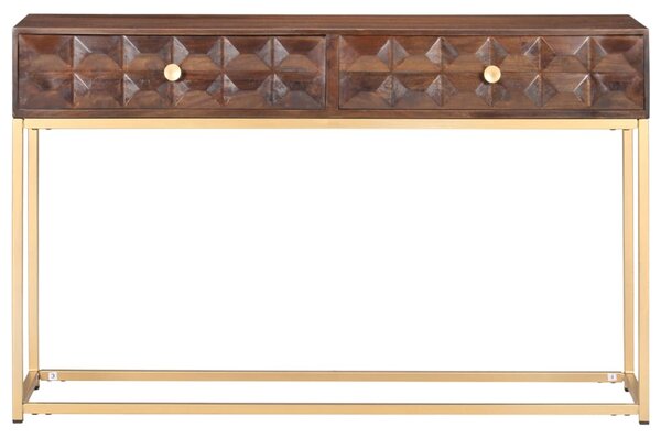 Tömör mangófa konzolasztal 122 x 36 x 75 cm
