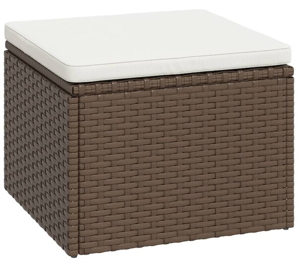 Barna polyrattan kerti ülőgarnitúra