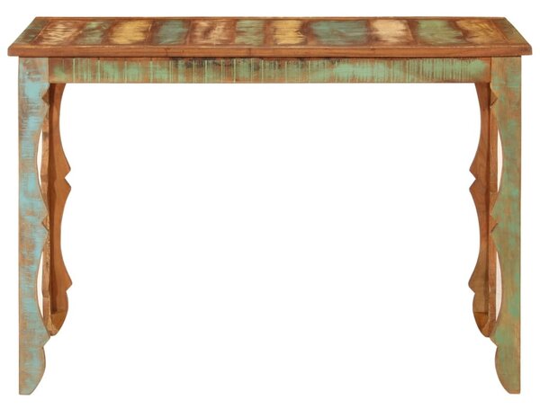 Tömör újrahasznosított fa étkezőasztal 110 x 52 x 76 cm