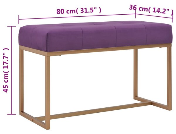 Lila bársonypad 80 cm