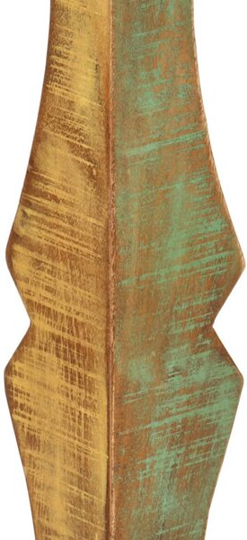 Tömör újrahasznosított fa étkezőasztal 110 x 52 x 76 cm