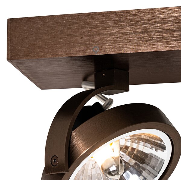 Design spotlámpa sötét bronz forgatható és dönthető - Go
