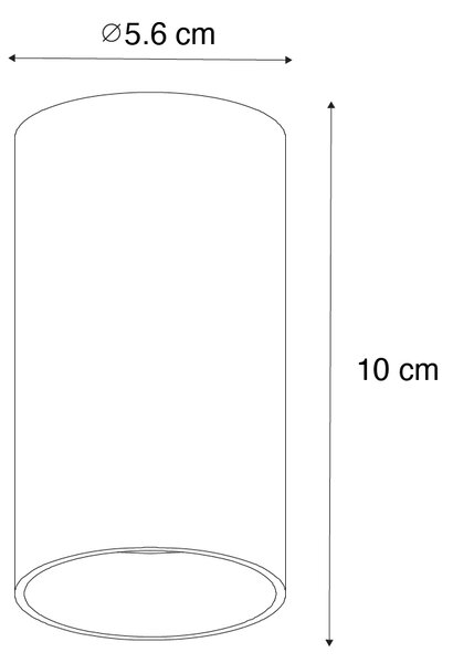 4 darabos modern sötét bronz spotlámpa készlet 5,5 cm - Tuba