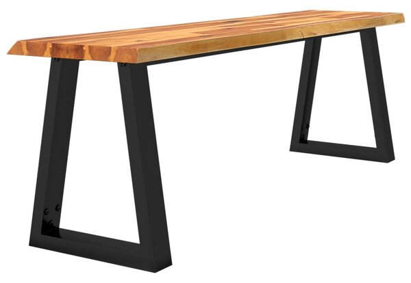 Tömör akácfa pad természetes éllel 140 cm