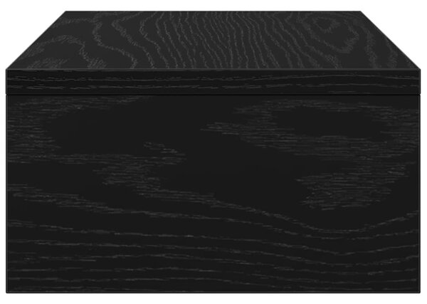 Fekete tölgyfa monitorállvány 42 x 24 x 13 cm