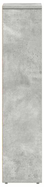 Betonszürke fürdőszobaszekrény papírtartóval 20,5 x 20 x 90 cm