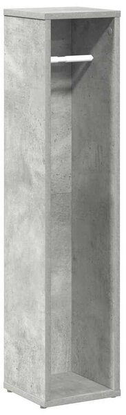 Betonszürke fürdőszobaszekrény papírtartóval 20,5 x 20 x 90 cm