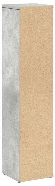 Betonszürke fürdőszobaszekrény papírtartóval 20,5 x 20 x 90 cm