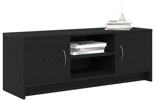 Fekete tölgyfa TV-szekrény 102 x 30 x 37,5 cm