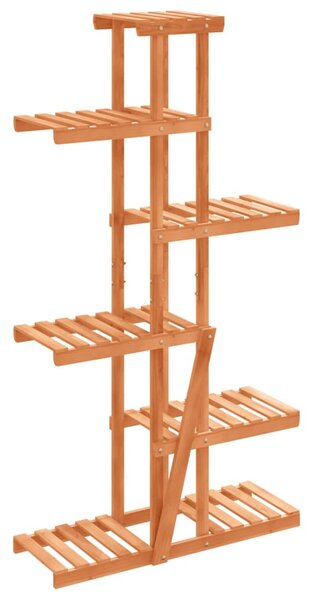 Tömör fenyőfa virágtartó állvány 75x25x140,5 cm