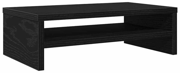 Fekete tölgyfa monitorállvány 42 x 24 x 13 cm