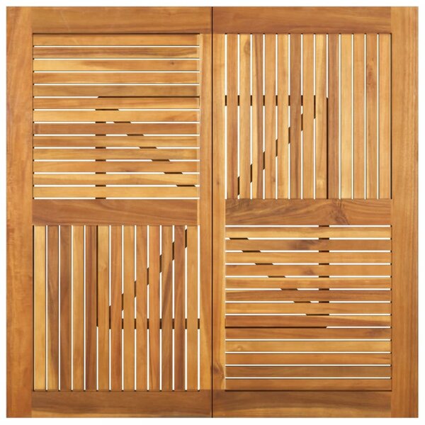 Tömör akácfa kerti asztal 110 x 110 x 75 cm