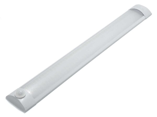Mozgásérzékelős T12 armatúrás LED fénycső – 60 cm, 96W, hideg fehér