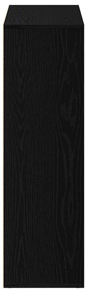Fekete tölgyfa könyvesszekrény 98 x 29 x 97,5 cm