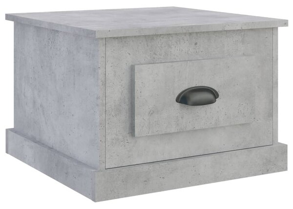 Betonszürke szerelt fa dohányzóasztal 50 x 50 x 35 cm