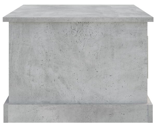 Betonszürke szerelt fa dohányzóasztal 50 x 50 x 35 cm