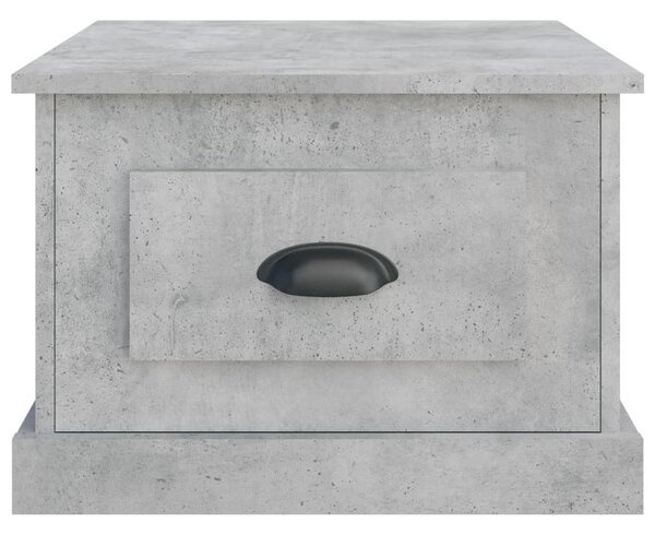 Betonszürke szerelt fa dohányzóasztal 50 x 50 x 35 cm